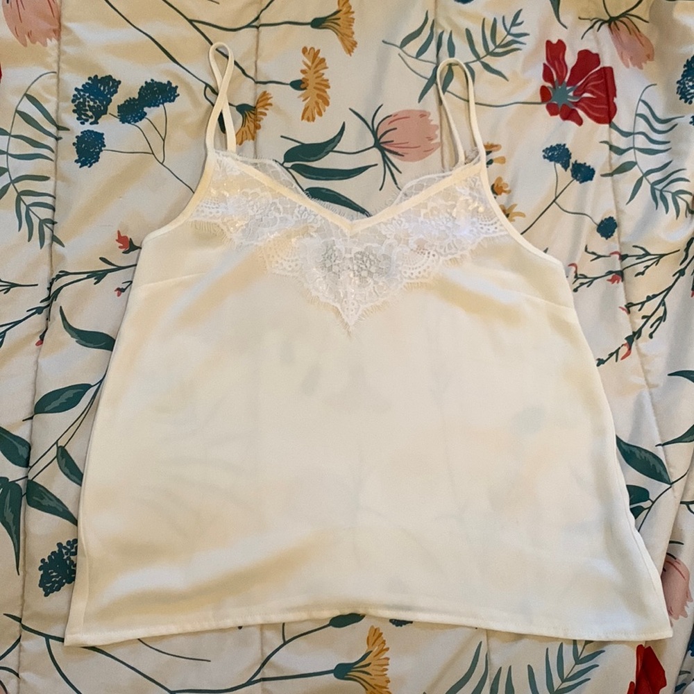 White lace camisole